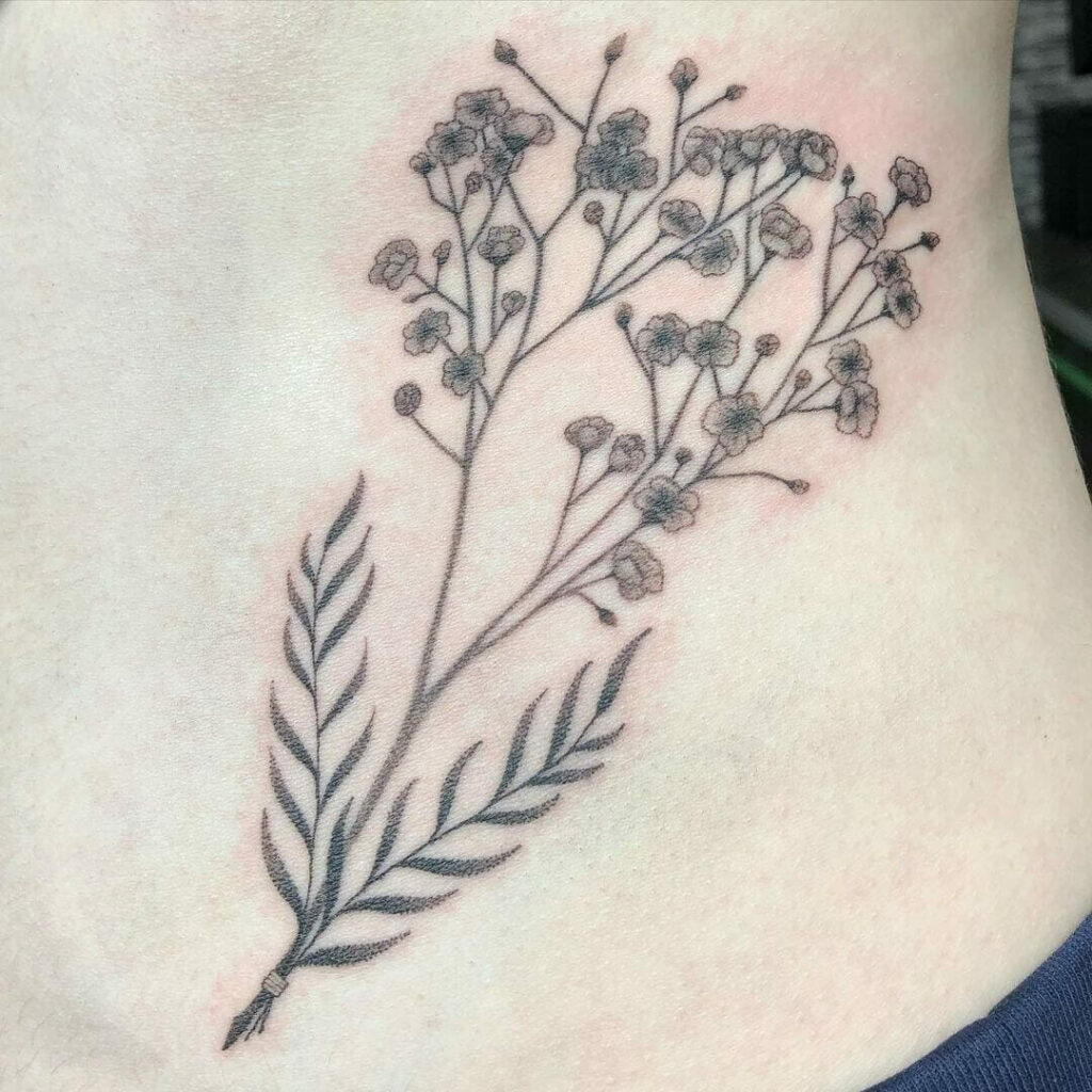 10+ Baby's Breath Tattoo Ideas You'll Have To See To Believe! 10 Baby Breath Tattoo