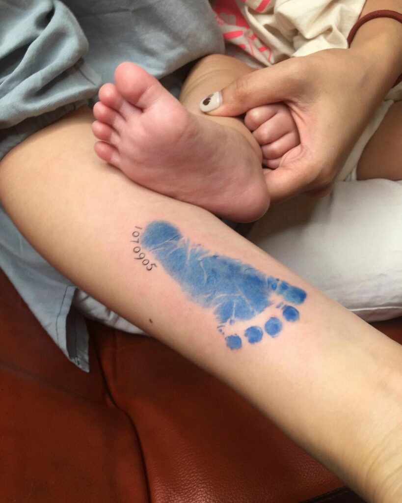 11+ Baby Footprint Tattoo Ideas You'll Have To See To Believe! 10 Baby Footprint