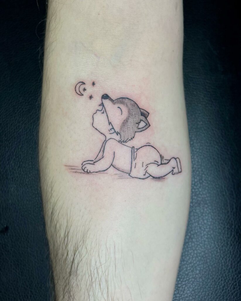 10+ Baby Tattoo For Mom Ideas That Will Blow Your Mind! 11 Baby Looking At Stars Tattoo