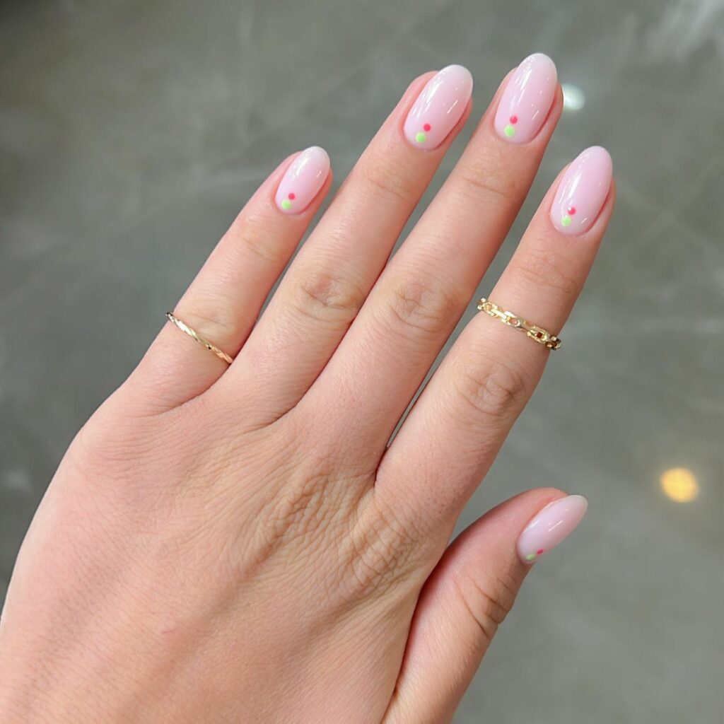 20 Latest Baby Pink Nail Ideas To Try In 2024! 14 Baby Pink Nails with a Pop of Colorful Dots
