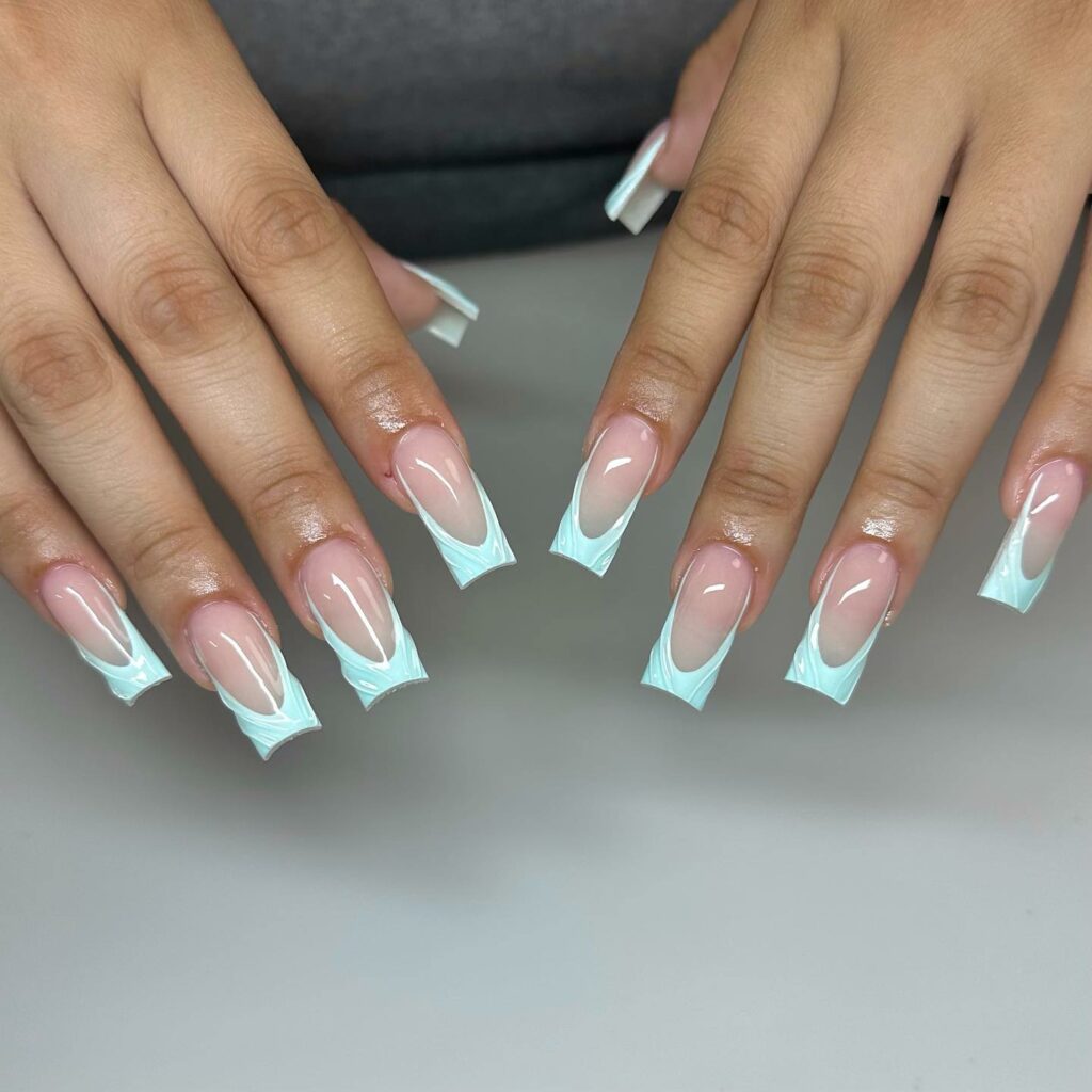 37 Latest Teal Nail Designs To Try In 2024! 45 Baby Teal Nails