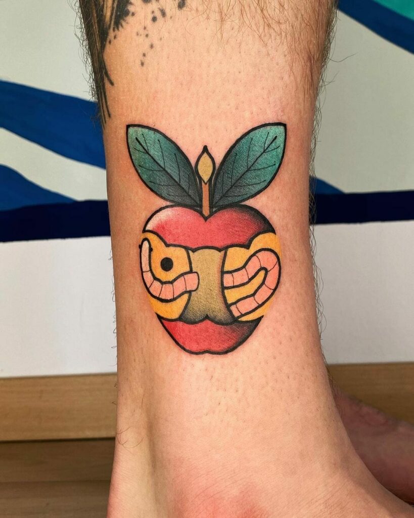 11+ Bad Apple Tattoo Ideas You'll Have To See To Believe! 10 Bad Apple Tattoo