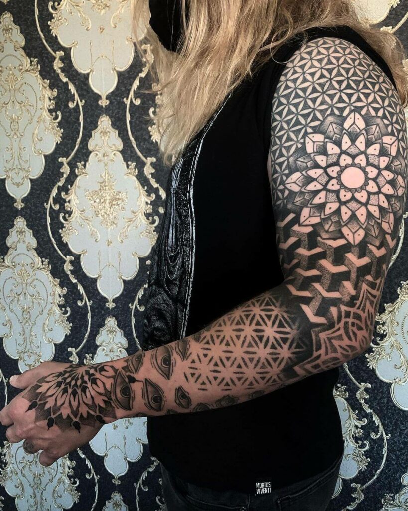 11 Latest Arm Sleeve Tattoos To Inspire You In 2024! 13 Badass Full Arm Sleeve Tattoo With Awesome Mandala Art