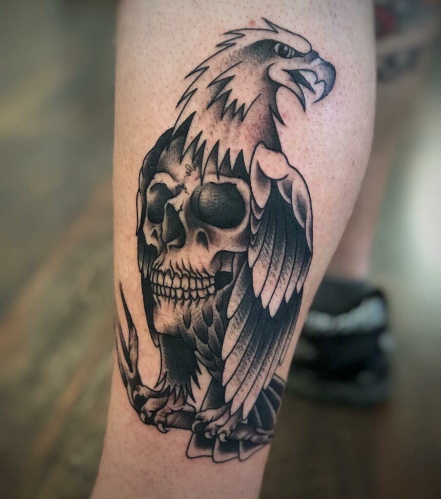11+ American Eagle Tattoo Designs That Will Blow Your Mind! 15 Bald Eagle Skull Tattoo