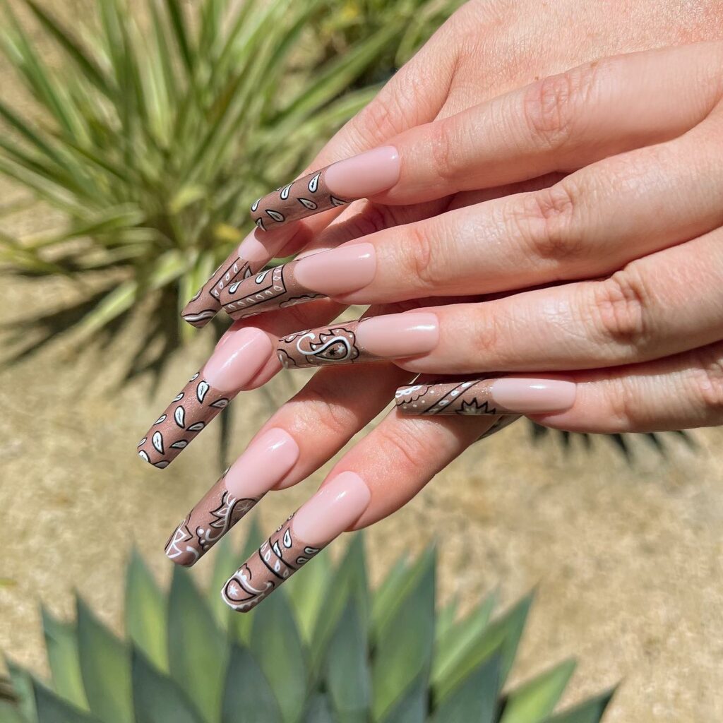 20 Latest Brown Acrylic Nails Ideas To Try In 2024! 16 Chic Brown French Acrylic Nails