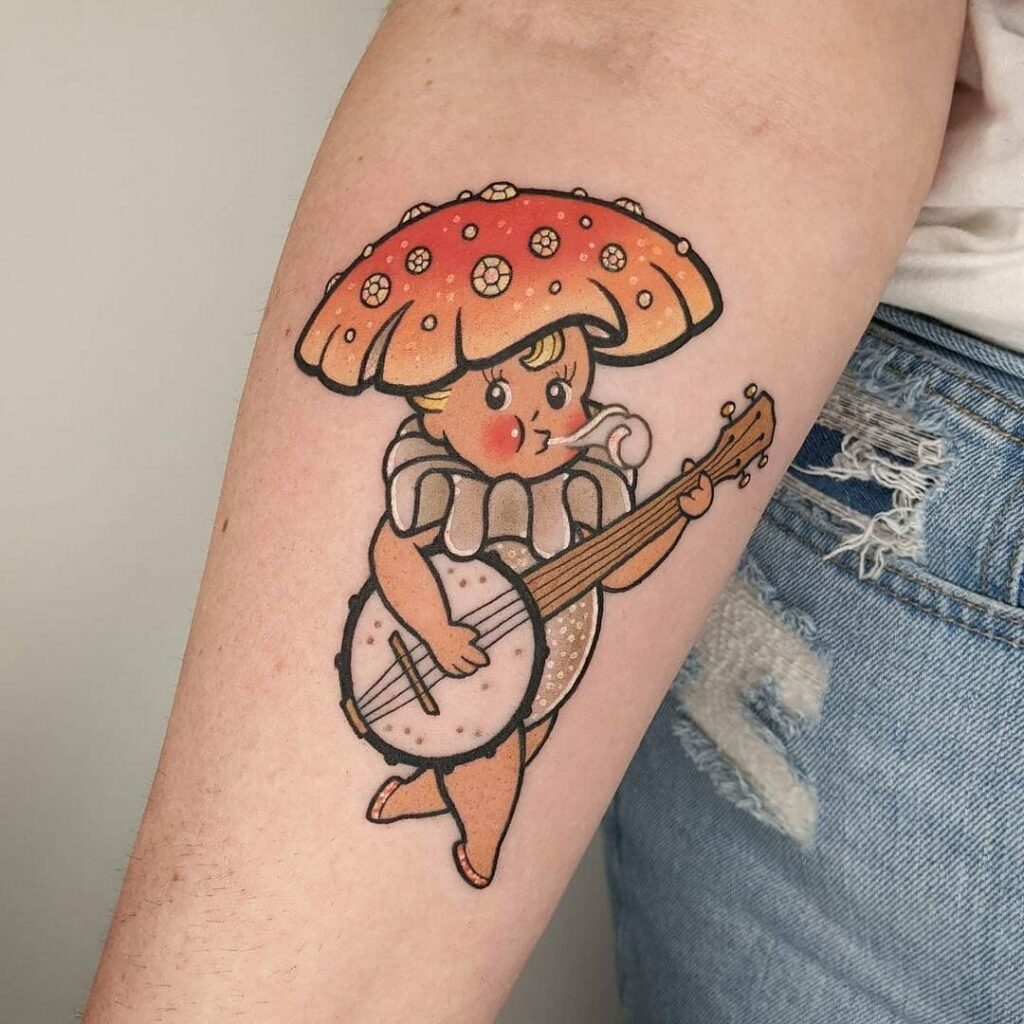 11+ Banjo Tattoo Ideas To Inspire You! 19 Banjo And Baby Doll Tattoo