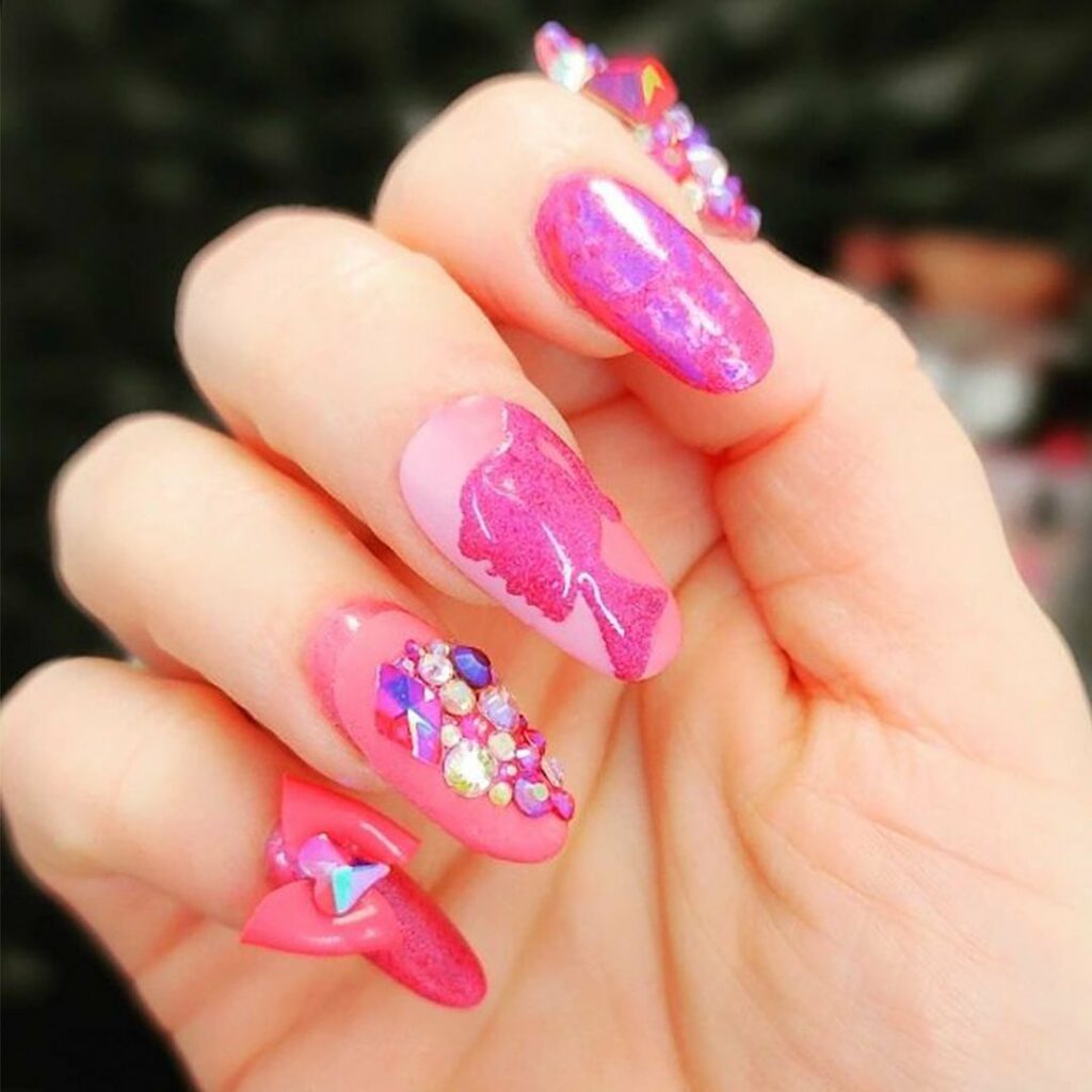 Captivating Cat-Eye Nail Designs to Try in 2024 π» 21 Barbiecore Galore