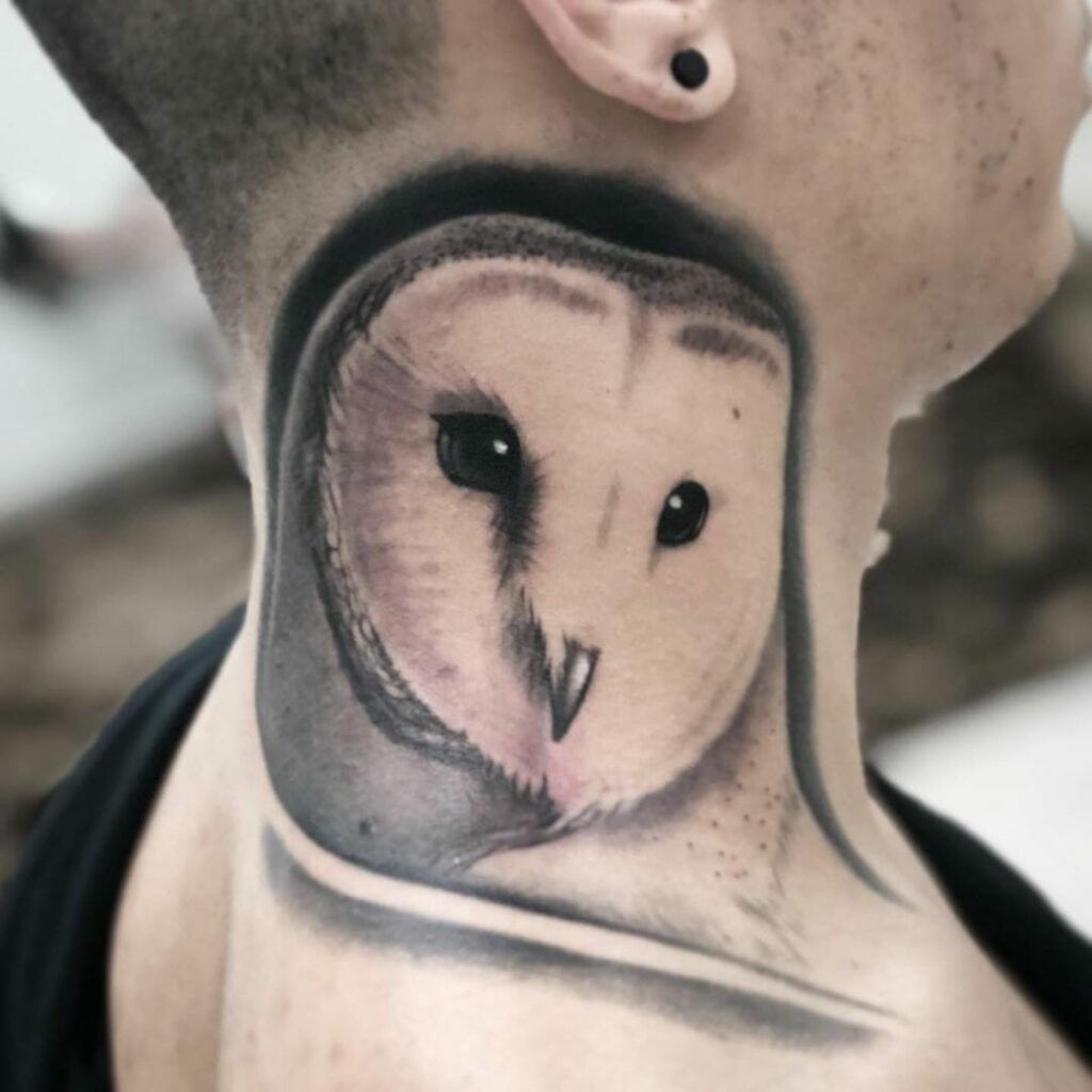 11+ Best Barn Owl Tattoo Ideas You'll Have To See To Believe! 14 Barn Owl Face Tattoo Ideas