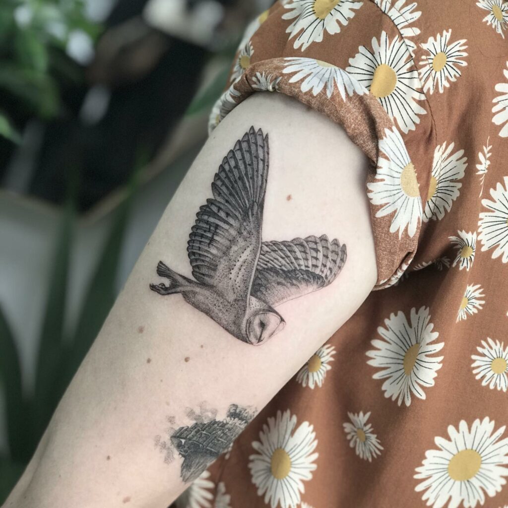 11+ Small Owl Tattoo Ideas That Will Blow Your Mind! 12 Barn Owl Tattoo