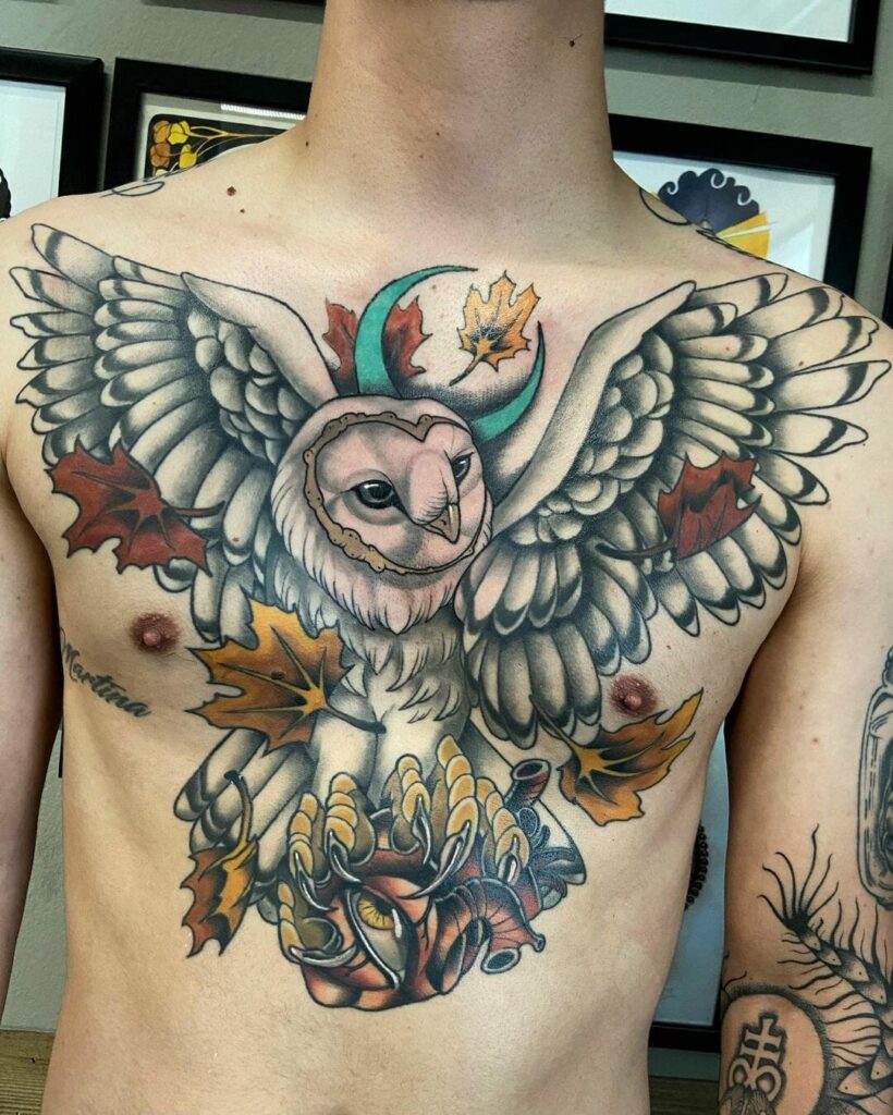 11+ Best Barn Owl Tattoo Ideas You'll Have To See To Believe! 10 Barn Owl Tattoo