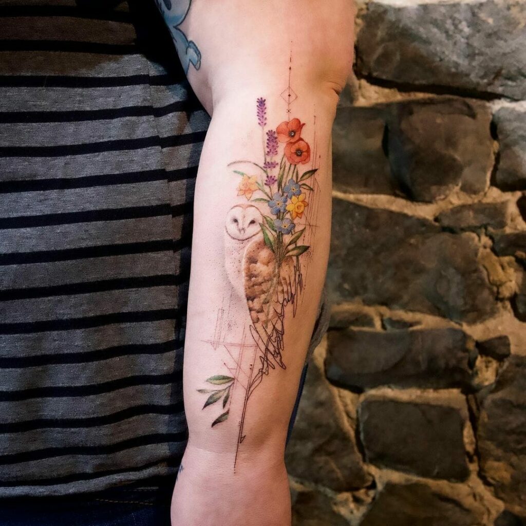 11+ Best Barn Owl Tattoo Ideas You'll Have To See To Believe! 12 Barn Owl Watercolor Tattoo Designs For Men And Women