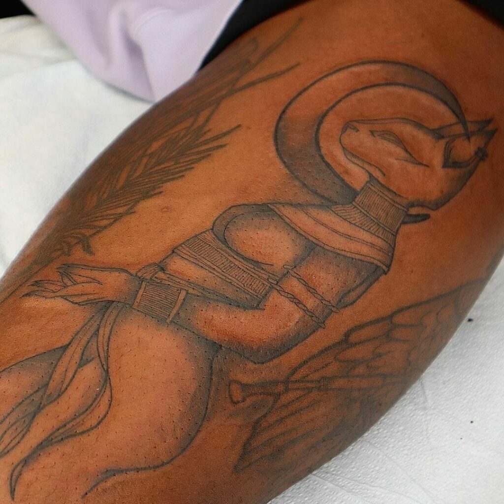 11+ Brown Skin Tattoo Ideas That Will Blow Your Mind! 18 Bastet Tattoo For People With Darker Skin Tones