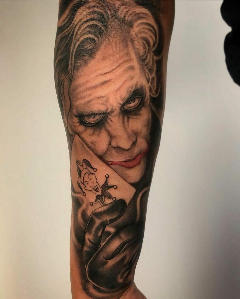 10+ Joker Card Tattoo Ideas You Have to See to Believe! 16 Batman Joker Card Tattoo Design For DC Fans