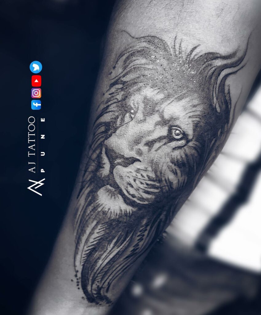 10+ Lion Tattoo On Forearm Ideas You’ll Have To See To Believe! 15 Beautiful Black Lion Face Tattoo On Forearm