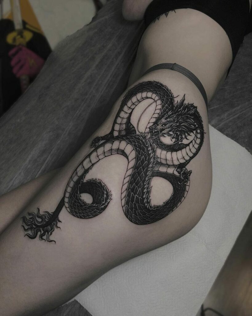 10+ Traditional Dragon Tattoo Ideas You Have to See to Believe! 19 Beautiful Black and Grey Dragon Tattoos