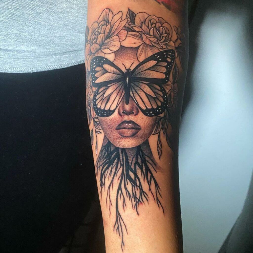 11+ Butterfly Eye Tattoo Ideas That Will Blow Your Mind! 18 Beautiful Butterfly As Eye Tattoo In Colour