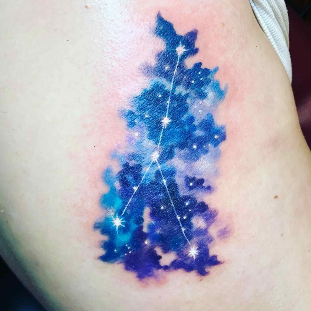 10+ Cancer Constellation Tattoo Ideas You'll Have To See To Believe! 15 Beautiful Constellation Tattoo In The Blue Sky