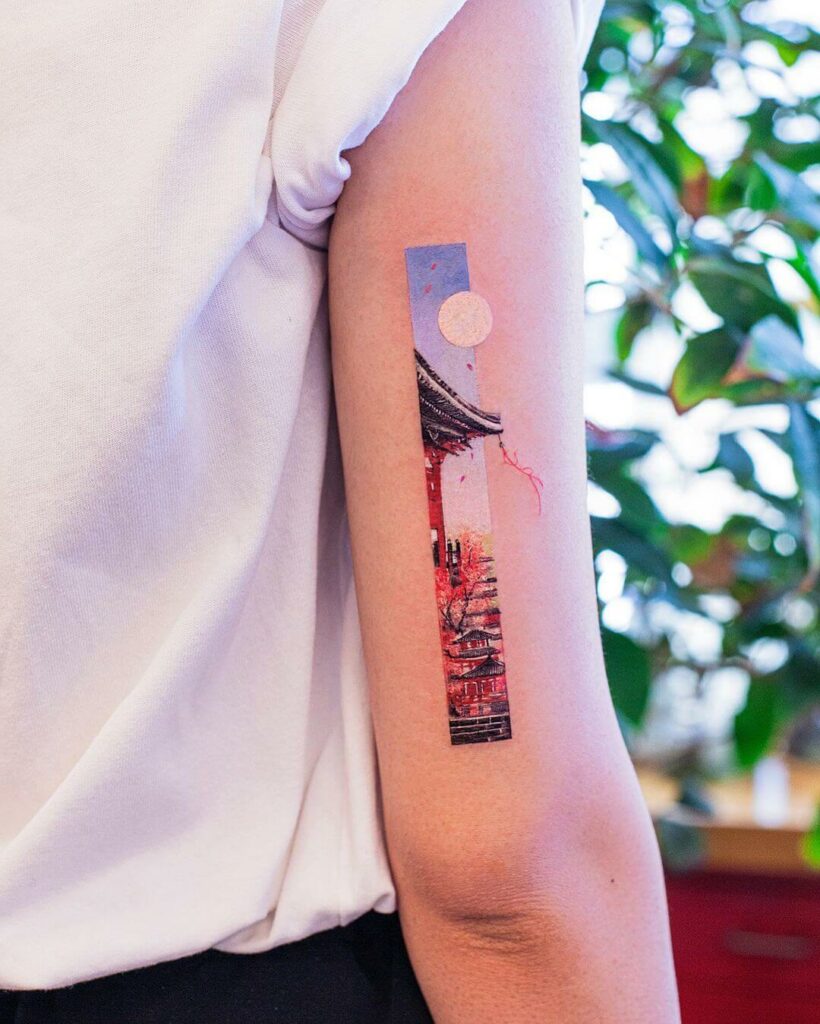 12+ Frame Tattoo Ideas To Inspire You! 13 Beautiful Landscape Tattoo