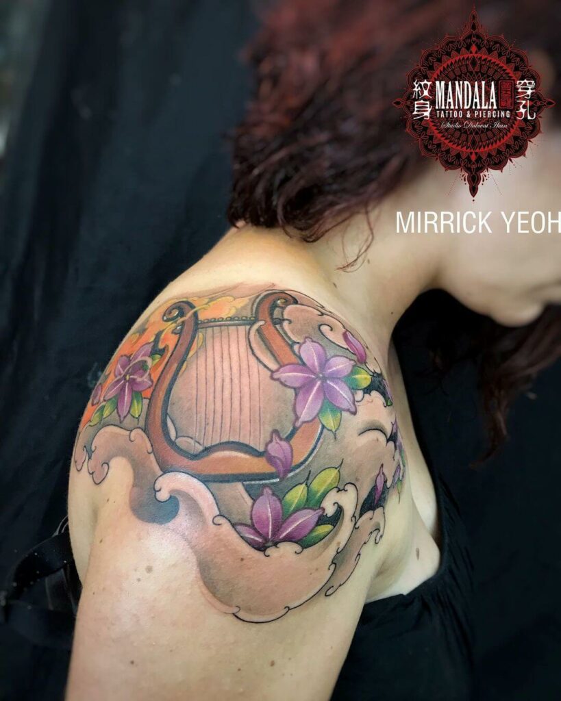 12 Latest Apollo Tattoos To Inspire You In 2024! 12 Beautiful Lyre Tattoos For Music Lovers