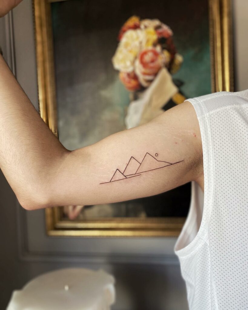 11+ Minimalist Mountain Tattoo Ideas That Will Blow Your Mind! 13 Beautiful Mountain Tattoo
