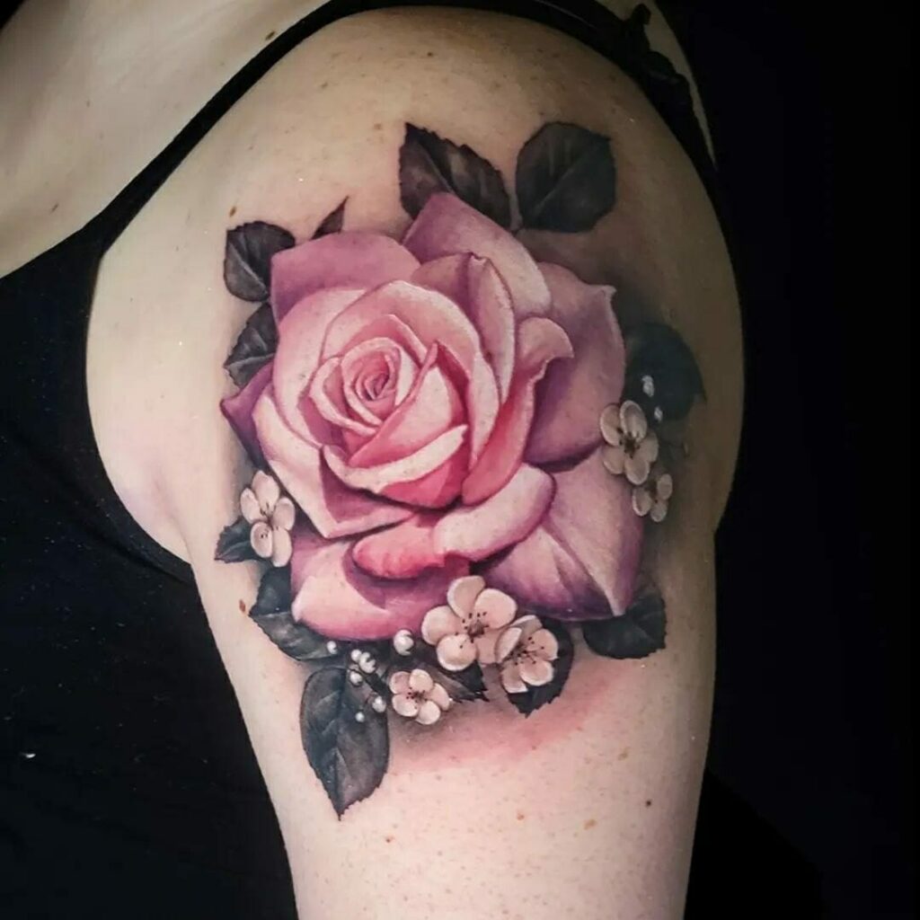 10+ Shoulder Rose Tattoo Ideas That Will Blow Your Mind! 19 Beautiful Roses Shoulder Tattoo