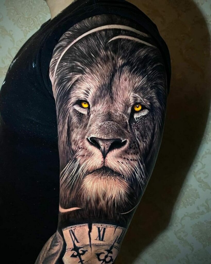11+ Tattoos In The World - Ideas That Will Blow Your Mind! 11 Best Lion Arm Sleeve Tattoo
