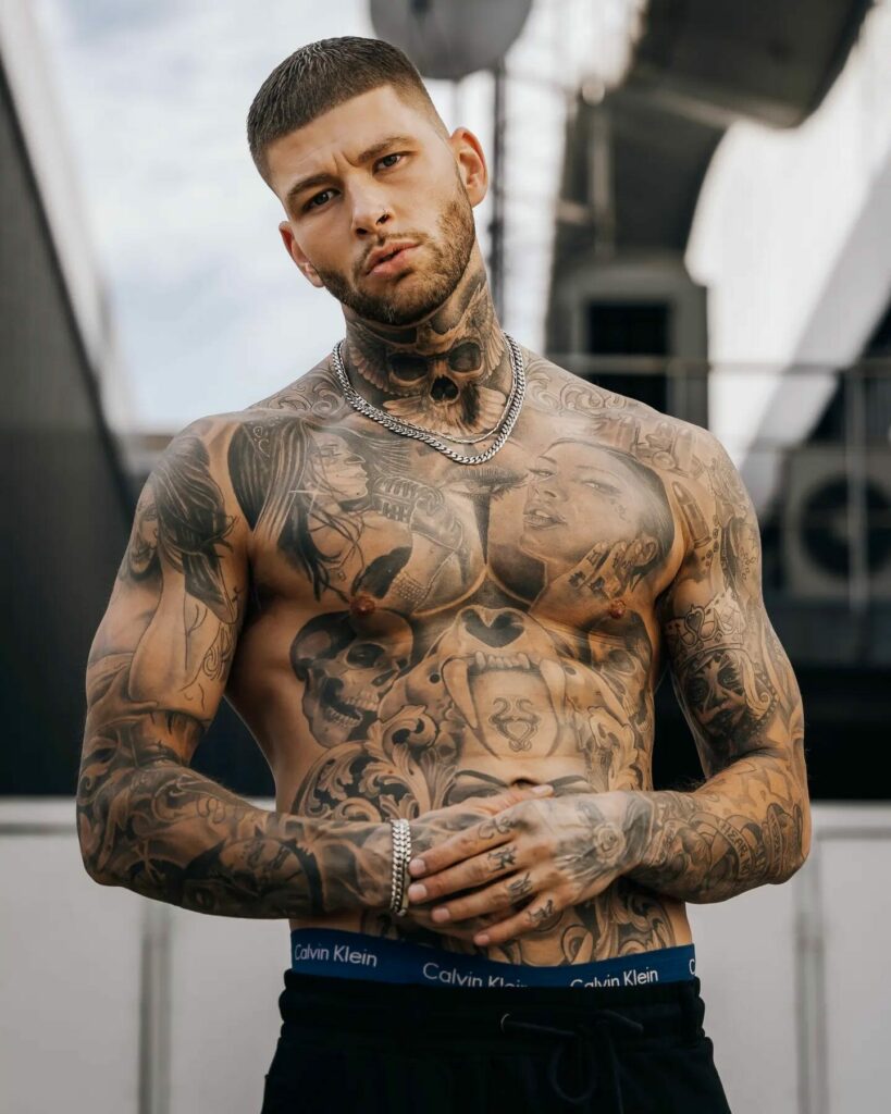 11+ Male Throat Tattoo Ideas That Will Blow Your Mind! 20 Best Neck Tattoos For Men
