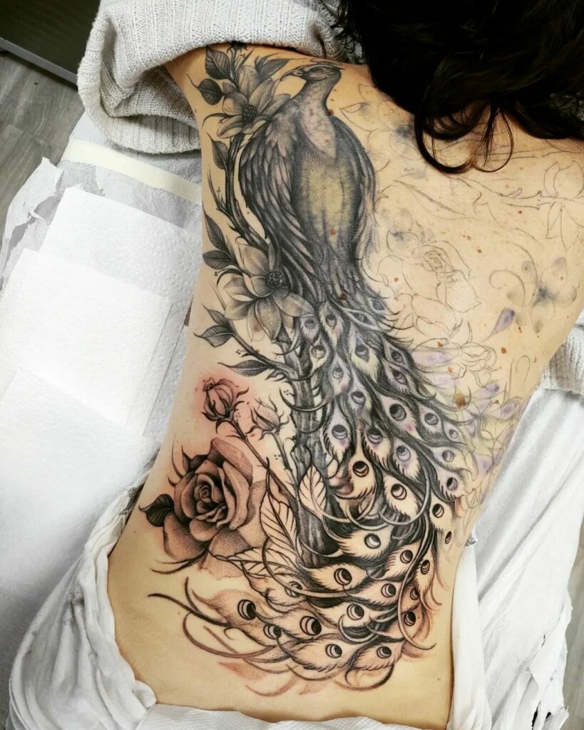 12+ Peacock Tattoo On Back Ideas To Inspire You! 10 Best Peacock Tattoo On Back