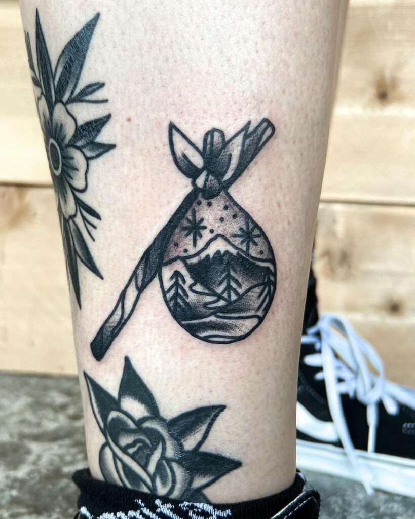 12+ Hiker Tattoo Ideas To Inspire You! 19 Bindle On A Hobo Stick Tattoo