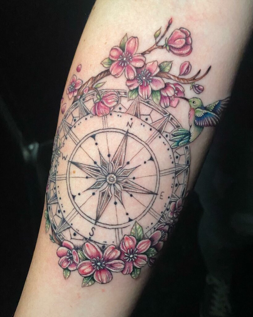 What Does A Compass Tattoo Mean 18 Bird And Compass Tattoos
