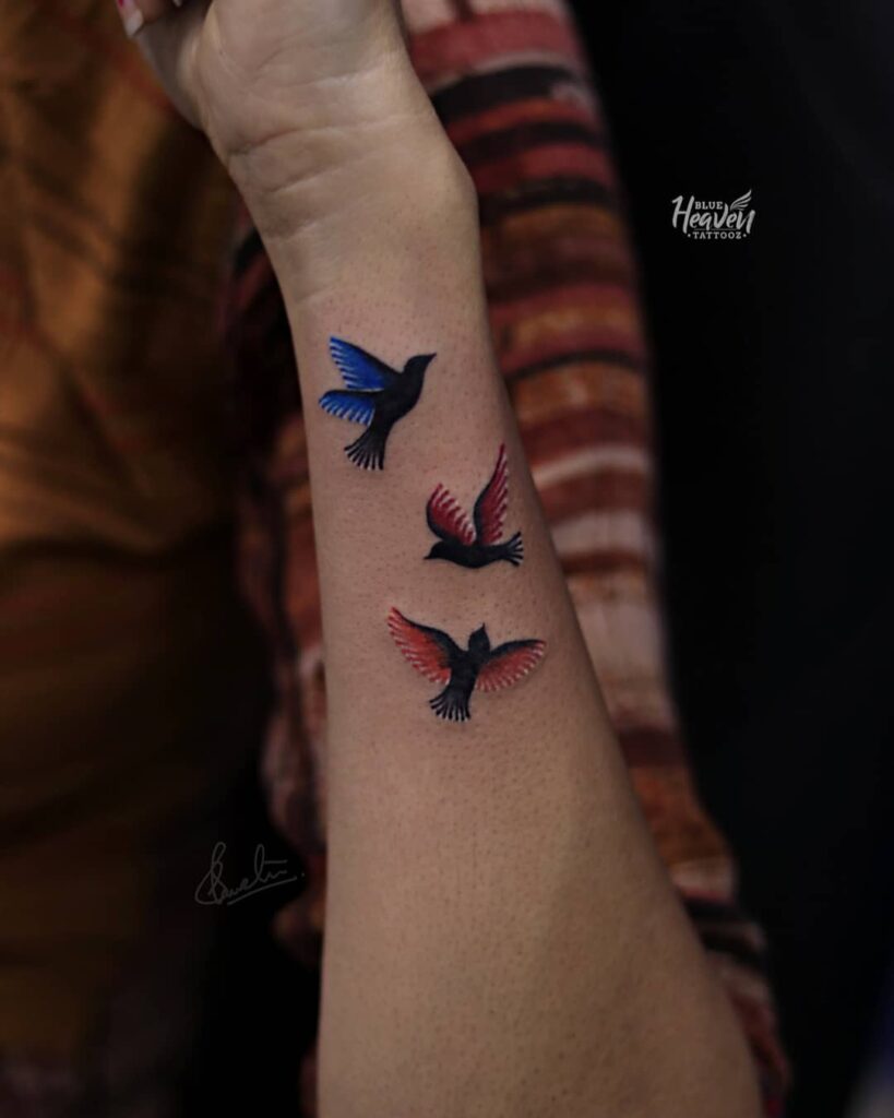11+ Side Wrist Tattoo For Girls That Will Blow Your Mind 13 Bird Hand Side Wrist Tattoo For Girls