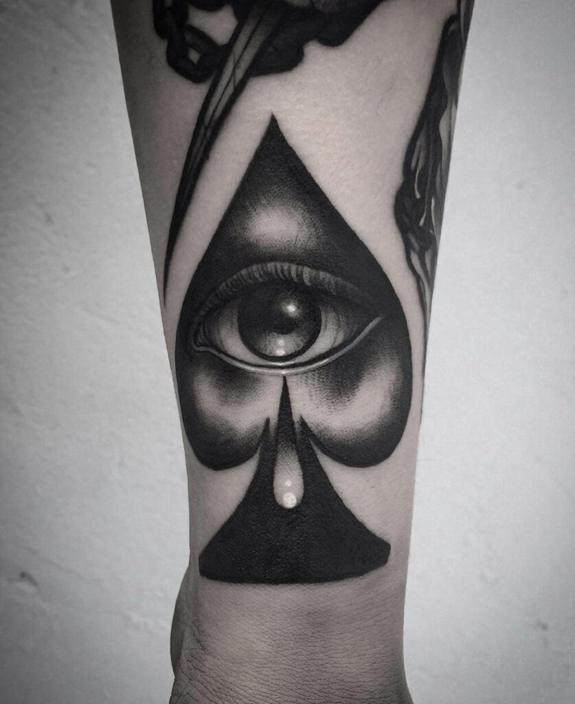 12+ Spade Tattoo Ideas To Inspire You! 19 Black And Grey Dark Spades Tattoo