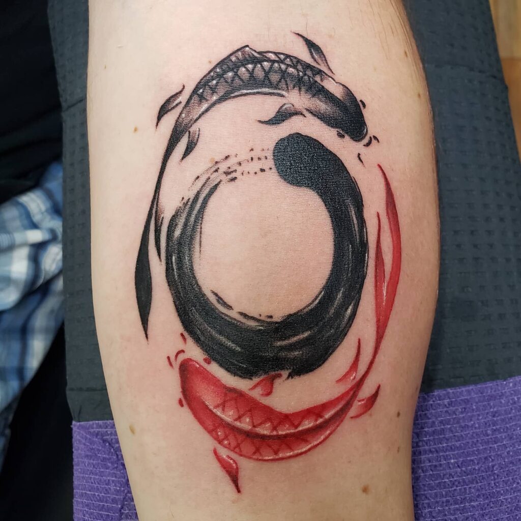 10+ Feminine Small Koi Fish Tattoo Ideas That Will Blow Your Mind! 13 Black And Red Koi Fish Tattoos
