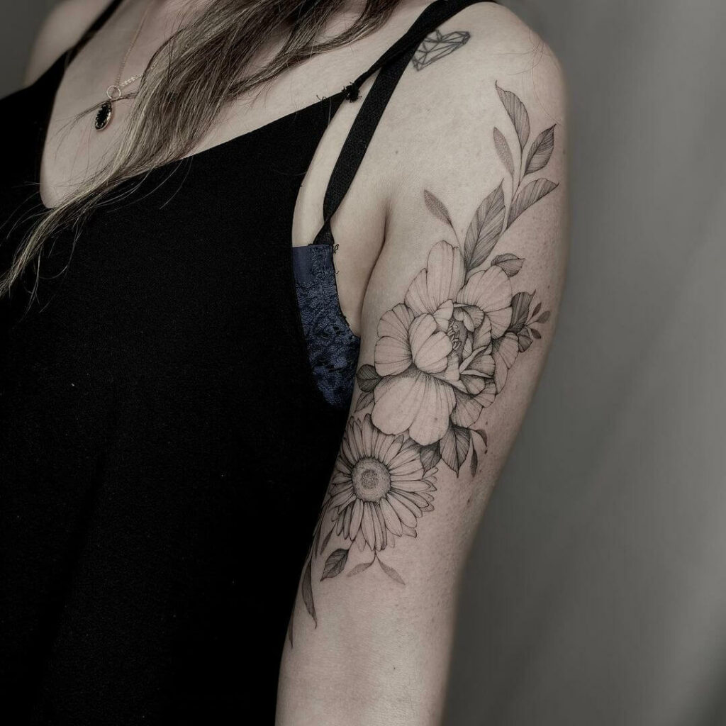 12+ Gerbera Daisy Tattoo Ideas To Inspire You 16 Black And White Gerbera Daisy Tattoos