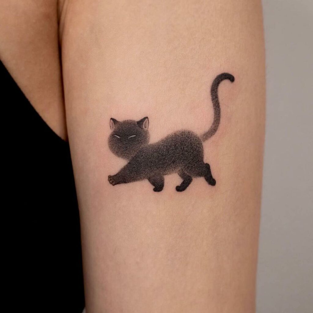 11+ Small Cat Tattoo Ideas That Will Blow Your Mind! 17 Black Cat Tattoos