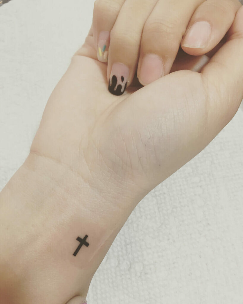 12+ Black Cross Tattoo Ideas To Inspire You! 19 Black Cross Wrist Tattoo