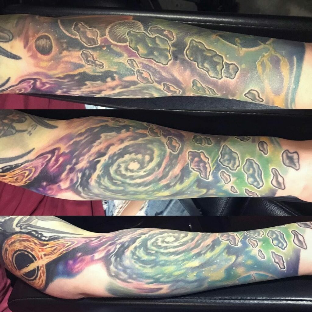 10+ Black Hole Tattoo Ideas You'll Have To See To Believe! 18 Black Hole And Galaxy Tattoo