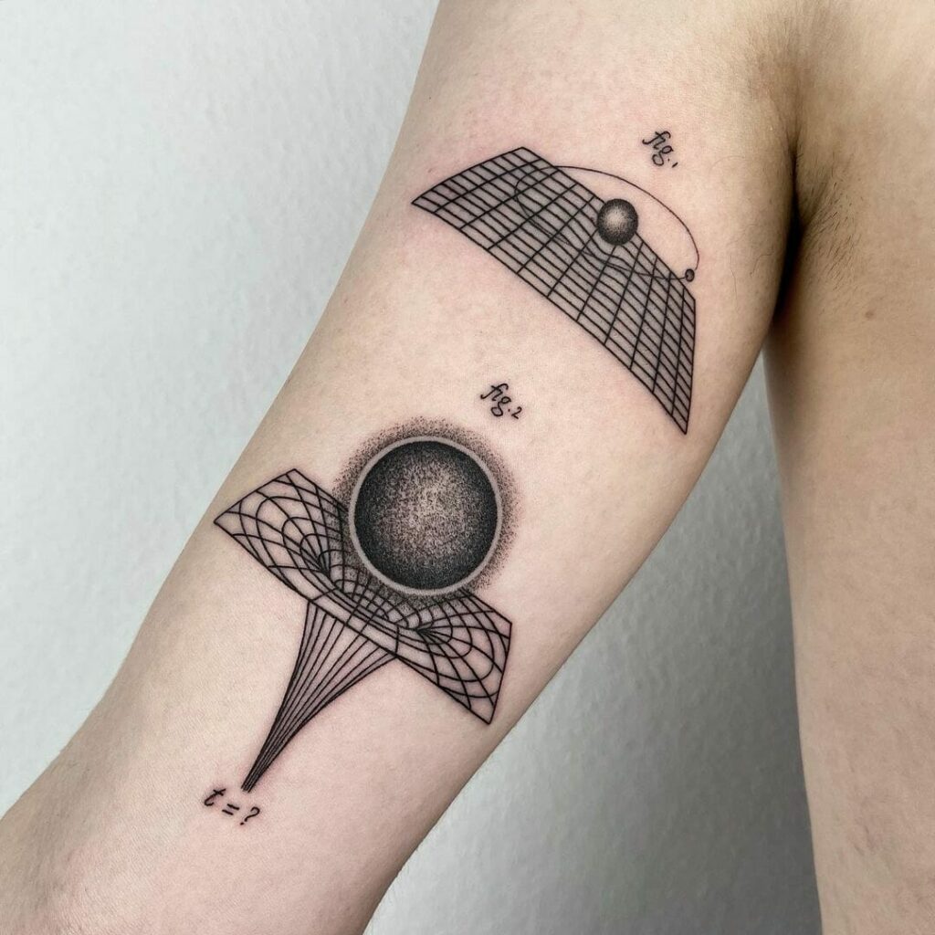 10+ Black Hole Tattoo Ideas You'll Have To See To Believe! 20 Black Hole Scientific Tattoo