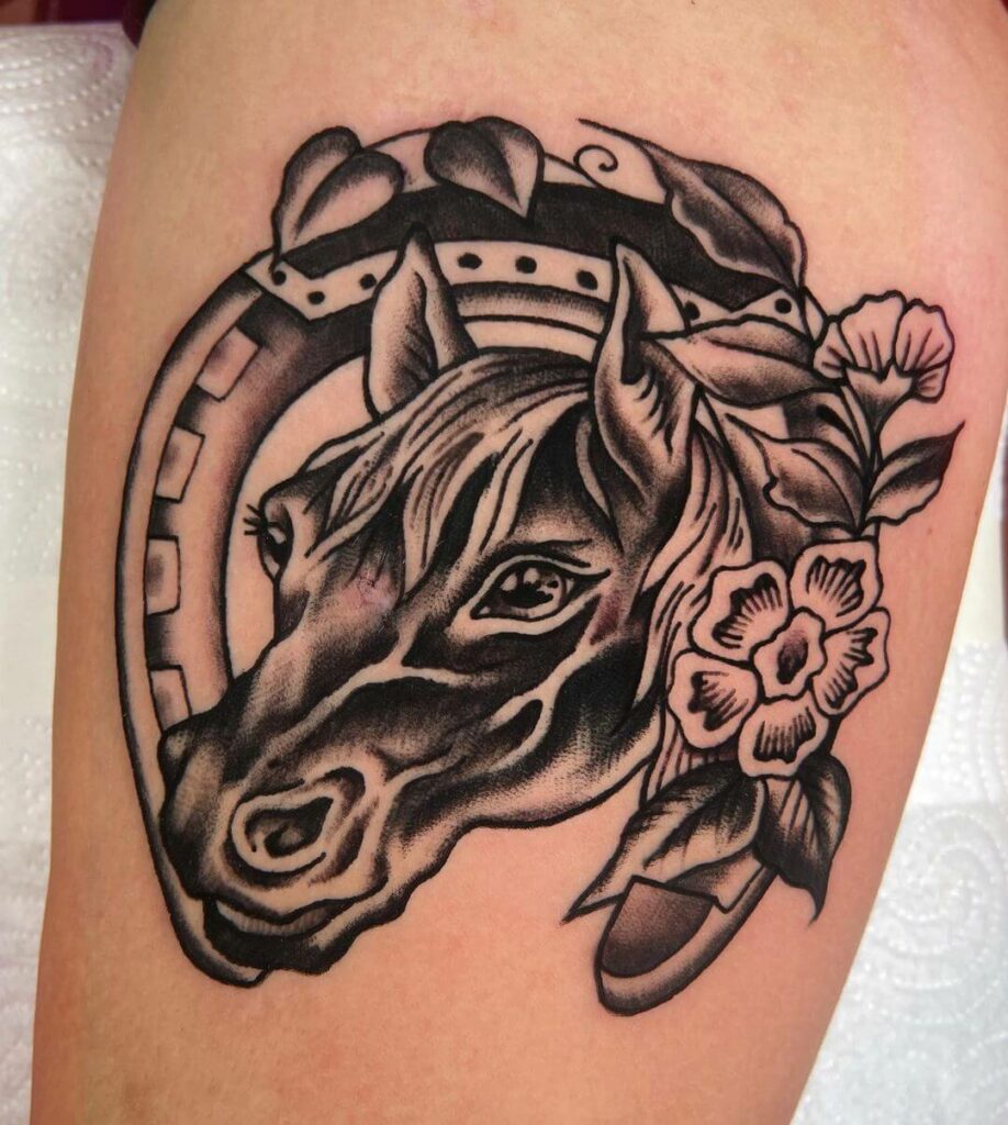 11+ Jerry Tattoo Ideas That Will Blow Your Mind! 17 Black Horse Fine Line Tattoo