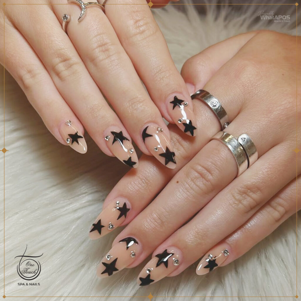 Explore 19 Fresh Star Nail Designs for 2024 20 Black Magic