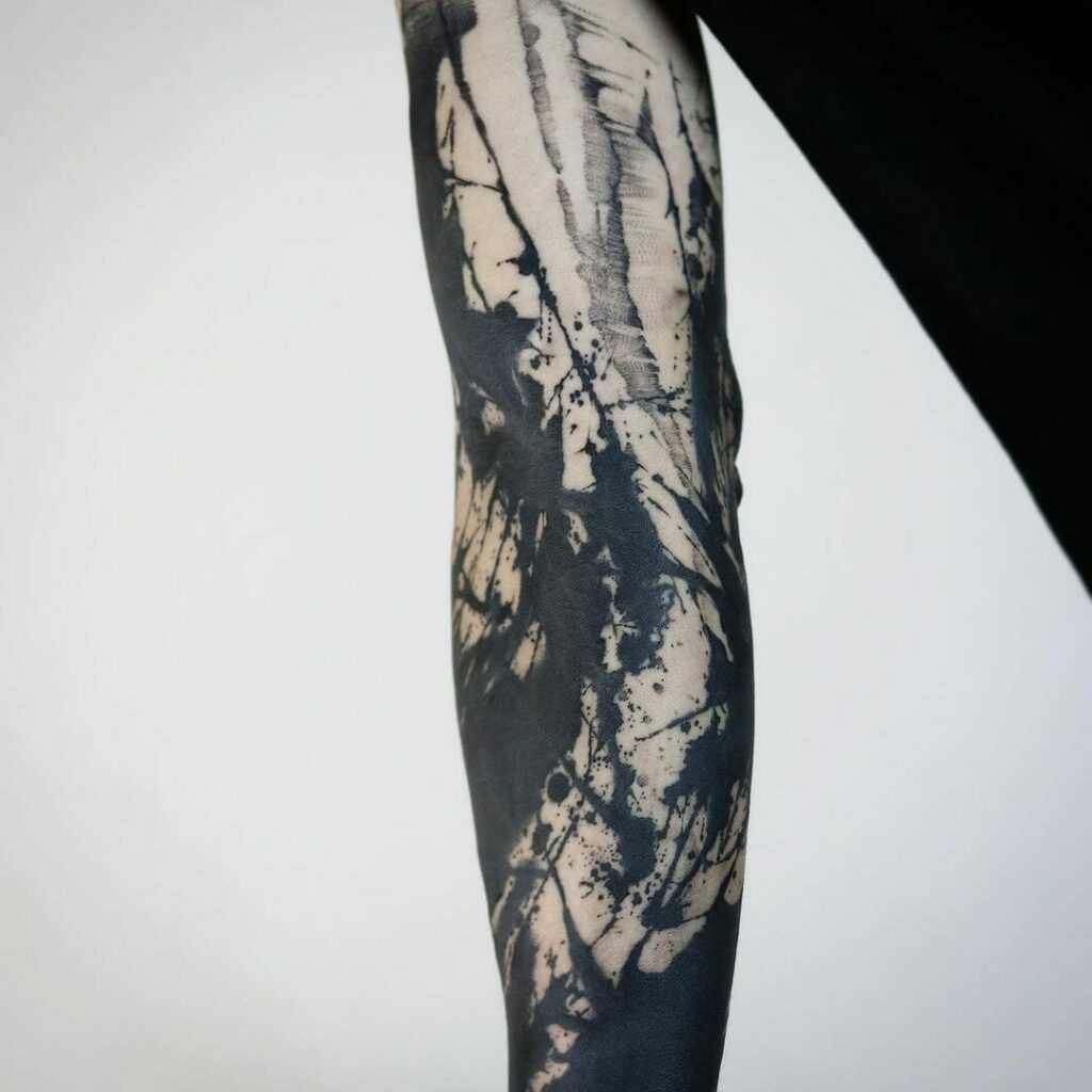 14+ Black Sleeve Tattoo Ideas To Inspire You 14 Black Watercolour Sleeve Tattoo