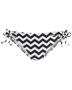 Black & White Zigzag Tie Side Bottoms by LASCANA – alexie Black & White Zigzag Tie Side Bottoms by LASCANA - alexie