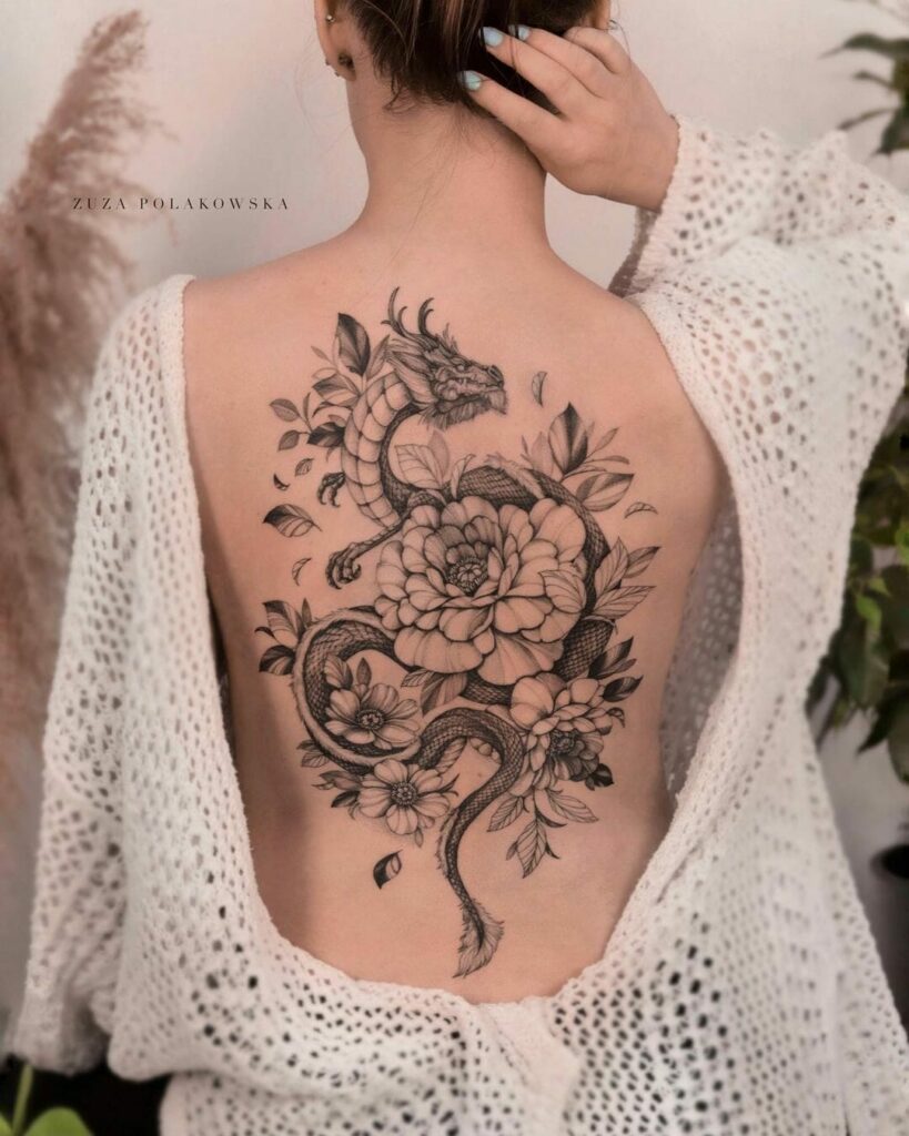 10+ Traditional Dragon Tattoo Ideas You Have to See to Believe! 13 Black and Grey Traditional Chinese Dragon Tattoo