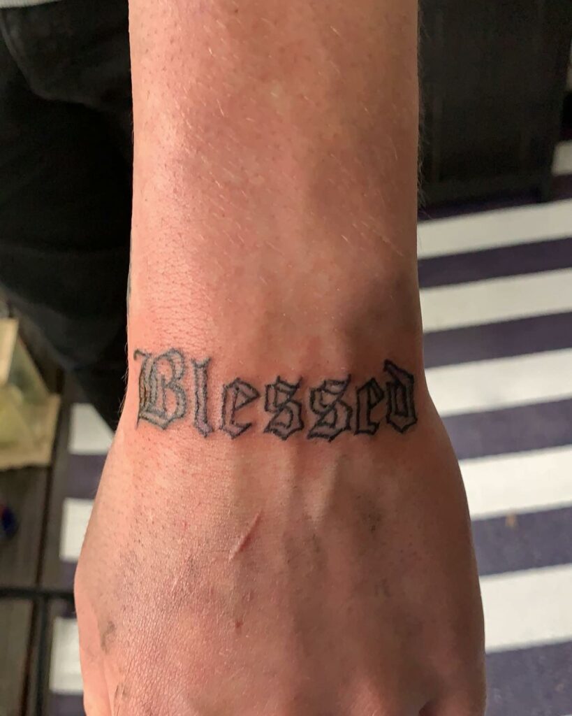 11+ Blessed Forearm Tattoo Ideas That Will Blow Your Mind! 13 Blessed Wrist Tattoos