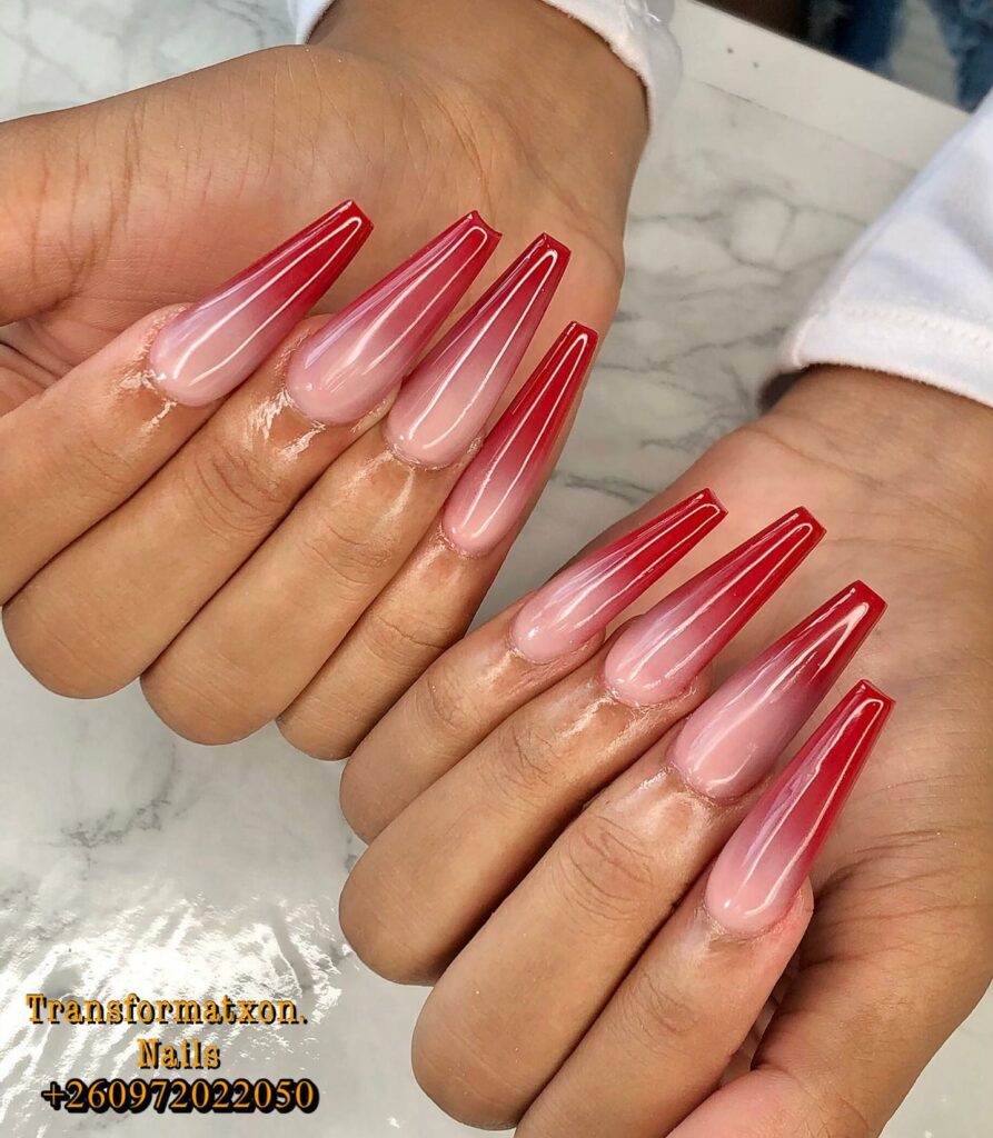 Embrace the Night with 33 Vampire Nail Designs for 2024 29 Blood Moon Ombre