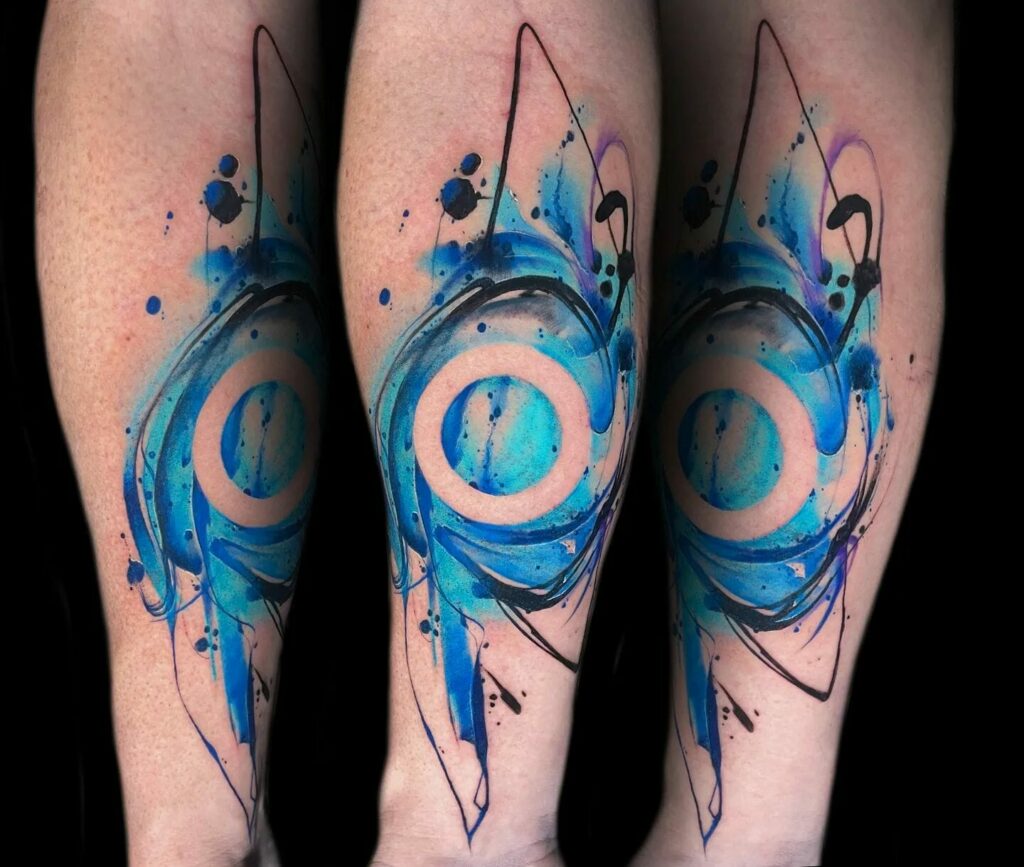 12+ Diabetic Tattoo Ideas That Will Blow Your Mind! 18 Blue Circle Tattoo