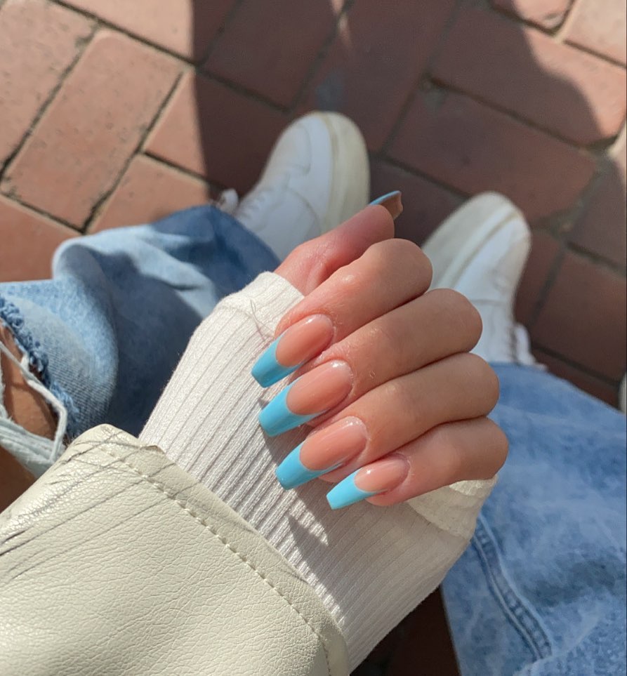 39 Latest Pink and Blue Nail Designs To Try in 2024! 11 Blue Jean Baby
