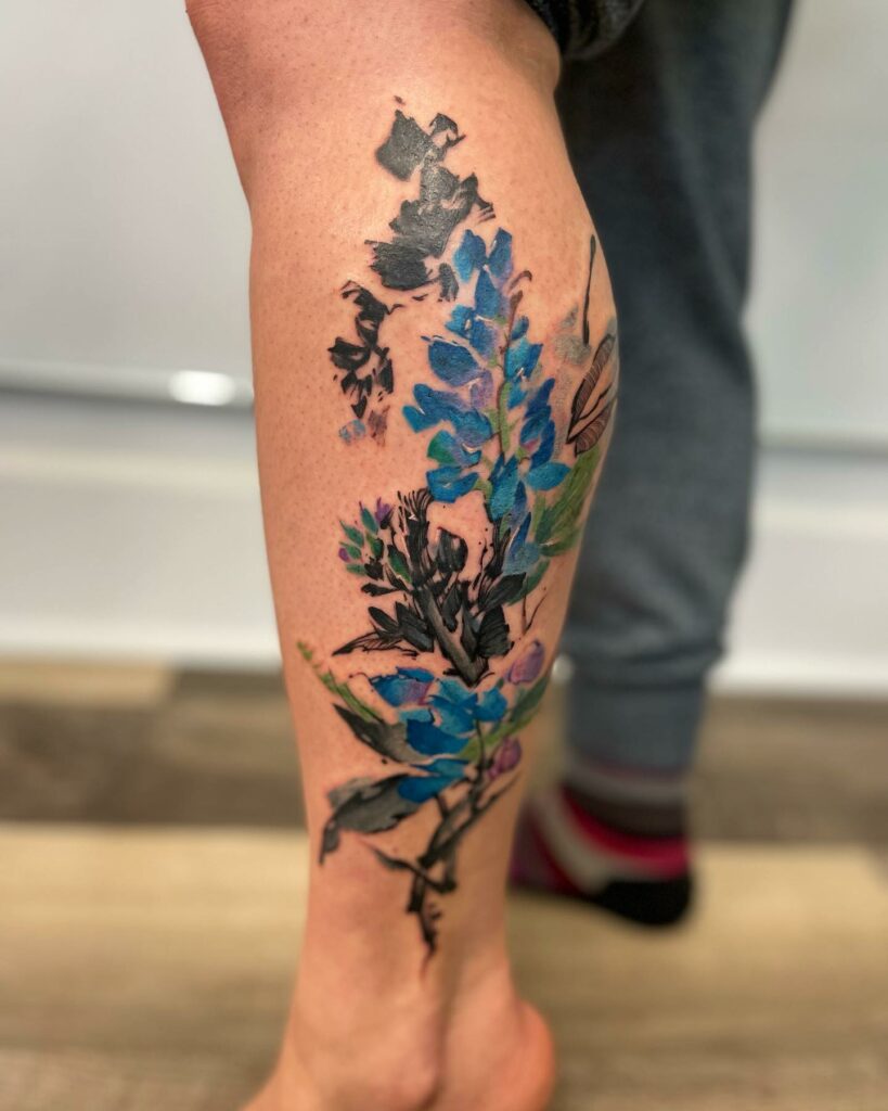 11+ Texas Sleeve Tattoo Ideas That Will Blow Your Mind! 14 Bluebonnets Tattoo