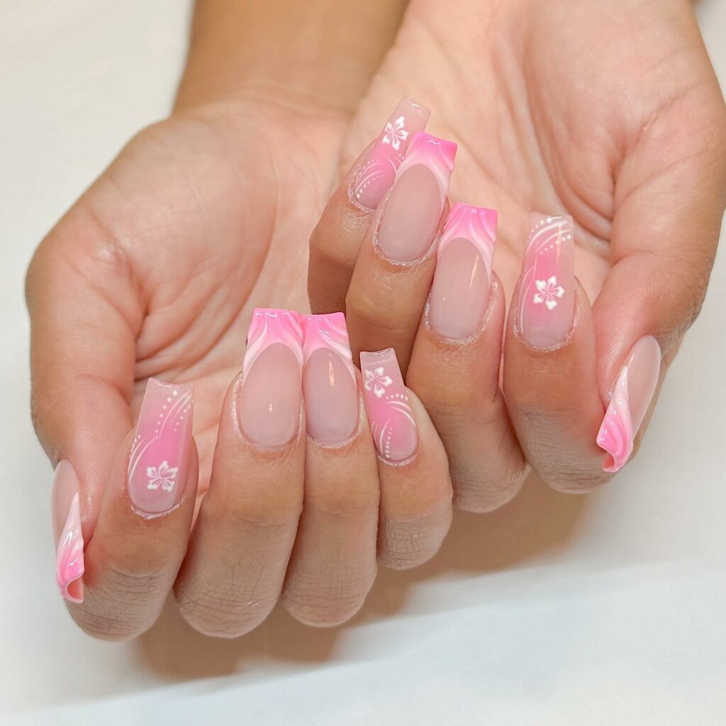 32 Latest Square French Nail Designs To Try In 2024! 25 Blush Pink Square French Nails