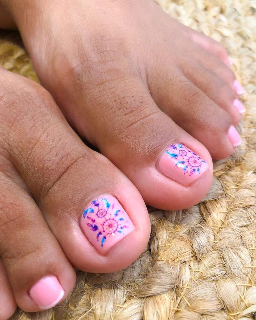 30 Gel Pedicure Ideas to Experiment with in 2024 22 Boho Chic